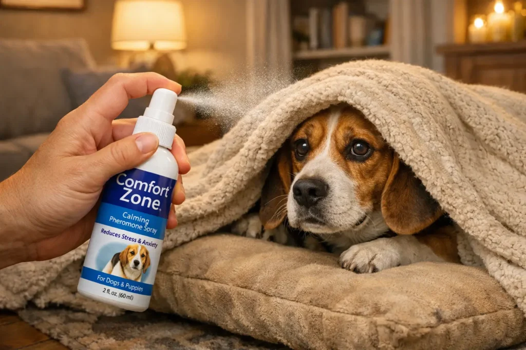 Top 5 Dog Appeasing Pheromone Collars & Sprays for Thunder & Fireworks