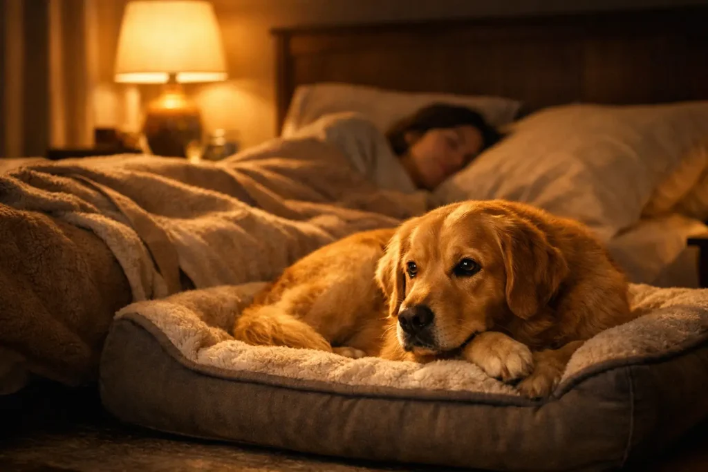 How to calm an anxious dog at night